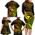 Hawaii Family Matching Long Sleeve Bodycon Dress and Hawaiian Shirt Pineapple Mix Polynesian Plumeria Reggae Version LT14 - Polynesian Pride