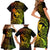 Hawaii Family Matching Short Sleeve Bodycon Dress and Hawaiian Shirt Pineapple Mix Polynesian Plumeria Reggae Version LT14 - Polynesian Pride