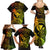 Hawaii Family Matching Summer Maxi Dress and Hawaiian Shirt Pineapple Mix Polynesian Plumeria Reggae Version LT14 - Polynesian Pride