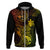 Hawaii Hoodie Pineapple Mix Polynesian Plumeria Reggae Version LT14 Zip Hoodie Reggae - Polynesian Pride