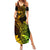 Hawaii Summer Maxi Dress Pineapple Mix Polynesian Plumeria Reggae Version LT14 Women Reggae - Polynesian Pride