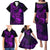 Hawaii Family Matching Puletasi Dress and Hawaiian Shirt Pineapple Mix Polynesian Plumeria Purple Version LT14 - Polynesian Pride