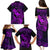 Hawaii Family Matching Puletasi Dress and Hawaiian Shirt Pineapple Mix Polynesian Plumeria Purple Version LT14 - Polynesian Pride