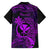 Hawaii Family Matching Puletasi Dress and Hawaiian Shirt Pineapple Mix Polynesian Plumeria Purple Version LT14 - Polynesian Pride