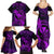 Hawaii Family Matching Summer Maxi Dress and Hawaiian Shirt Pineapple Mix Polynesian Plumeria Purple Version LT14 - Polynesian Pride