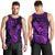 Hawaii Men Tank Top Pineapple Mix Polynesian Plumeria Purple Version LT14 - Polynesian Pride