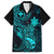 Hawaii Family Matching Mermaid Dress and Hawaiian Shirt Pineapple Mix Polynesian Plumeria Turquoise Version LT14 Dad's Shirt - Short Sleeve Turquoise - Polynesian Pride