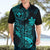 Hawaii Hawaiian Shirt Pineapple Mix Polynesian Plumeria Turquoise Version LT14 - Polynesian Pride