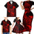 hawaii-family-matching-short-sleeve-bodycon-dress-and-hawaiian-shirt-pineapple-mix-polynesian-plumeria-red-version