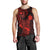 Hawaii Men Tank Top Pineapple Mix Polynesian Plumeria Red Version LT14 - Polynesian Pride