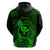 Hawaii Hoodie Pineapple Mix Polynesian Plumeria Green Version LT14 - Polynesian Pride