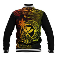 Hawaii Baseball Jacket Shaka Tattoo Mix Polynesian Plumeria Reggae Version LT14 - Polynesian Pride