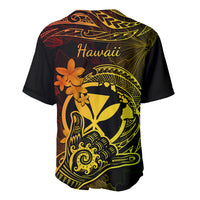 Hawaii Baseball Jersey Shaka Tattoo Mix Polynesian Plumeria Reggae Version LT14 - Polynesian Pride