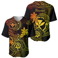 Hawaii Baseball Jersey Shaka Tattoo Mix Polynesian Plumeria Reggae Version LT14 - Polynesian Pride