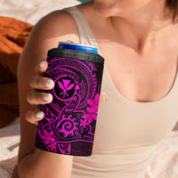 Hawaii 4 in 1 Can Cooler Tumbler Shaka Tattoo Mix Polynesian Plumeria Pink Version LT14 - Polynesian Pride