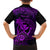 Hawaii Family Matching Puletasi Dress and Hawaiian Shirt Shaka Tattoo Mix Polynesian Plumeria Purple Version LT14 - Polynesian Pride