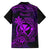 Hawaii Family Matching Puletasi Dress and Hawaiian Shirt Shaka Tattoo Mix Polynesian Plumeria Purple Version LT14 - Polynesian Pride