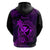 Hawaii Hoodie Shaka Tattoo Mix Polynesian Plumeria Purple Version LT14 - Polynesian Pride