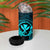 Hawaii 4 in 1 Can Cooler Tumbler Shaka Tattoo Mix Polynesian Plumeria Turquoise Version