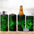 Hawaii 4 in 1 Can Cooler Tumbler Shaka Tattoo Mix Polynesian Plumeria Green Version