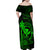 hawaii-family-matching-off-shoulder-maxi-dress-and-hawaiian-shirt-shaka-tattoo-mix-polynesian-plumeria-green-version