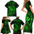 hawaii-family-matching-short-sleeve-bodycon-dress-and-hawaiian-shirt-shaka-tattoo-mix-polynesian-plumeria-green-version