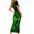 hawaii-family-matching-short-sleeve-bodycon-dress-and-hawaiian-shirt-shaka-tattoo-mix-polynesian-plumeria-green-version