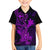 Hawaii Family Matching Puletasi Dress and Hawaiian Shirt Hammerhead Shark Tattoo Mix Polynesian Plumeria Purple Version LT14 Son's Shirt Purple - Polynesian Pride