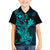 hawaii-family-matching-mermaid-dress-and-hawaiian-shirt-hammerhead-shark-tattoo-mix-polynesian-plumeria-turquoise-version