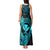 hawaii-tank-maxi-dress-hammerhead-shark-tattoo-mix-polynesian-plumeria-turquoise-version