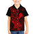 Hawaii Family Matching Puletasi Dress and Hawaiian Shirt Hammerhead Shark Tattoo Mix Polynesian Plumeria Red Version LT14 Son's Shirt Red - Polynesian Pride