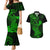 hawaii-couples-matching-mermaid-dress-and-hawaiian-shirt-hammerhead-shark-tattoo-mix-polynesian-plumeria-green-version