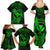 hawaii-family-matching-summer-maxi-dress-and-hawaiian-shirt-hammerhead-shark-tattoo-mix-polynesian-plumeria-green-version