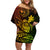 hawaii-family-matching-off-shoulder-short-dress-and-hawaiian-shirt-turtle-mix-polynesian-plumeria-reggae-version