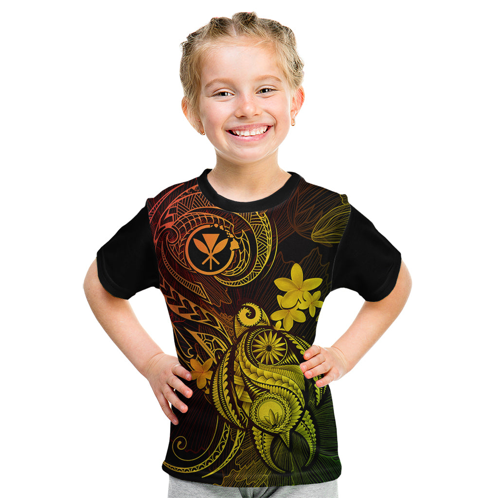 Hawaii Kid T Shirt Turtle Mix Polynesian Plumeria Reggae Version LT14 Reggae - Polynesian Pride