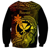 Hawaii Sweatshirt Turtle Mix Polynesian Plumeria Reggae Version LT14 - Polynesian Pride