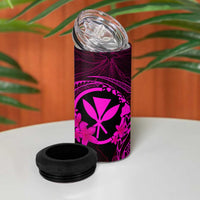 Hawaii 4 in 1 Can Cooler Tumbler Turtle Mix Polynesian Plumeria Pink Version LT14 - Polynesian Pride