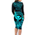 hawaii-family-matching-long-sleeve-bodycon-dress-and-hawaiian-shirt-turtle-mix-polynesian-plumeria-turquoise-version