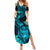 hawaii-family-matching-summer-maxi-dress-and-hawaiian-shirt-turtle-mix-polynesian-plumeria-turquoise-version