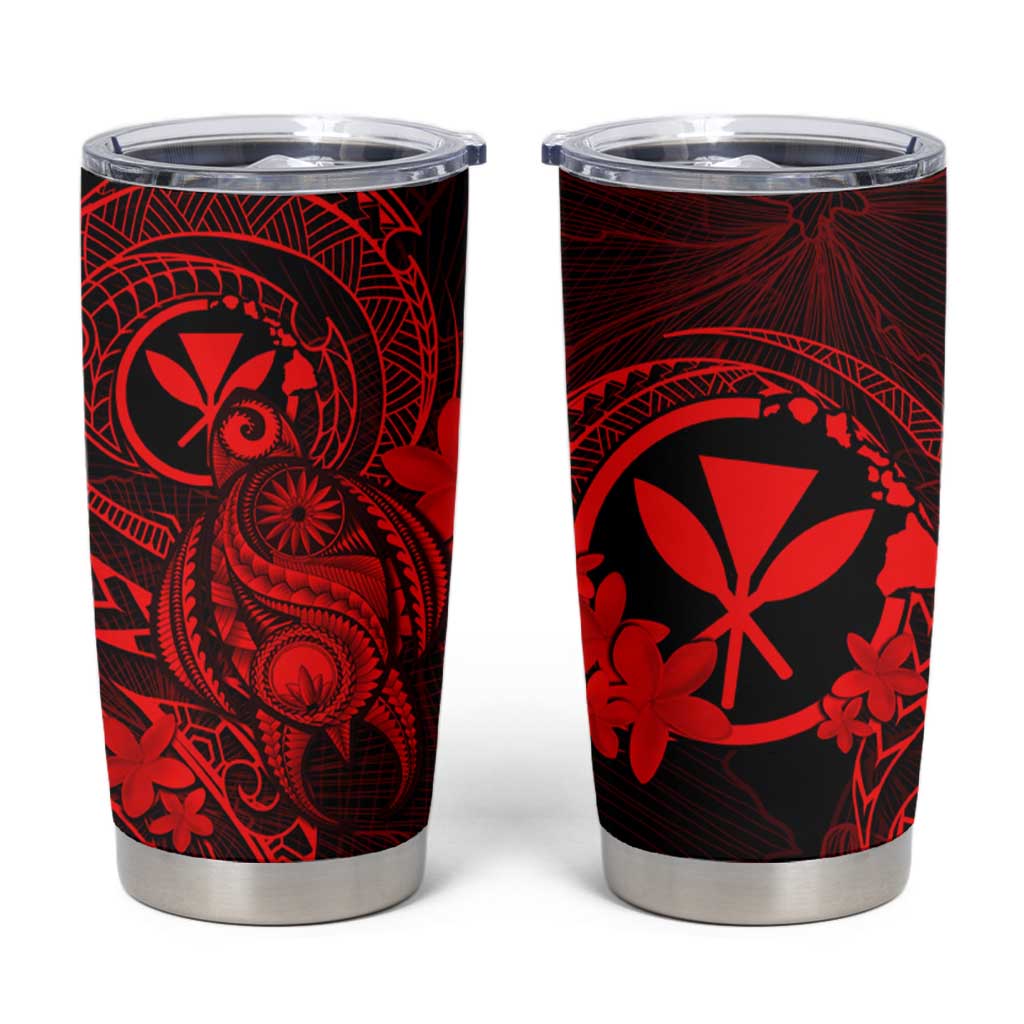 Hawaii Tumbler Cup Turtle Mix Polynesian Plumeria Red Version LT14 Red - Polynesian Pride