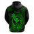 Hawaii Hoodie Turtle Mix Polynesian Plumeria Green Version LT14 - Polynesian Pride