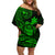 hawaii-off-shoulder-short-dress-turtle-mix-polynesian-plumeria-green-version