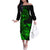 hawaii-off-the-shoulder-long-sleeve-dress-turtle-mix-polynesian-plumeria-green-version