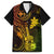 Hawaii Family Matching Puletasi Dress and Hawaiian Shirt Ukulele Mix Polynesian Plumeria Reggae Version LT14 Dad's Shirt - Short Sleeve Reggae - Polynesian Pride