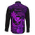 hawaii-family-matching-long-sleeve-bodycon-dress-and-hawaiian-shirt-ukulele-mix-polynesian-plumeria-purple-version