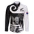 New Zealand Silver Fern Rugby Family Matching Long Sleeve Bodycon Dress and Hawaiian Shirt Go Champions NZ All Black Maori Koru LT14 Dad's Shirt - Long Sleeve Black - Polynesian Pride