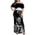 New Zealand Silver Fern Rugby Family Matching Off Shoulder Maxi Dress and Hawaiian Shirt Go Champions NZ All Black Maori Koru LT14 Mom's Dress Black - Polynesian Pride