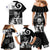 Custom New Zealand Silver Fern Rugby Family Matching Mermaid Dress and Hawaiian Shirt Go Champions NZ All Black Maori Koru LT14 - Polynesian Pride