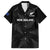 New Zealand Silver Fern Rugby Family Matching Long Sleeve Bodycon Dress and Hawaiian Shirt 2023 Go Aotearoa Champions World Cup LT14 Dad's Shirt - Short Sleeve Black - Polynesian Pride