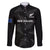 New Zealand Silver Fern Rugby Family Matching Mermaid Dress and Hawaiian Shirt 2023 Go Aotearoa Champions World Cup LT14 Dad's Shirt - Long Sleeve Black - Polynesian Pride